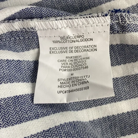 TAKARA SHORTS HIGH-WAISTED STRIPE NWT MEDIUM - Picture 7 of 11